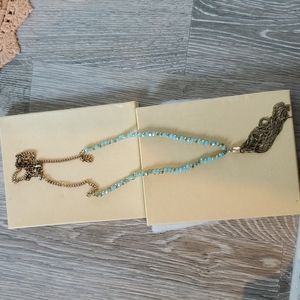 4 for $20 Glass bead tassel necklace